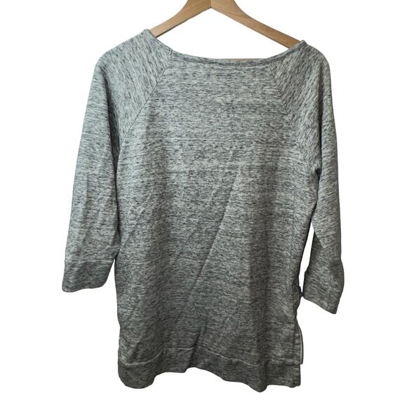 Cynthia Rowley Gray Thin Sweatshirt Like Large Top - Picture 4 of 5